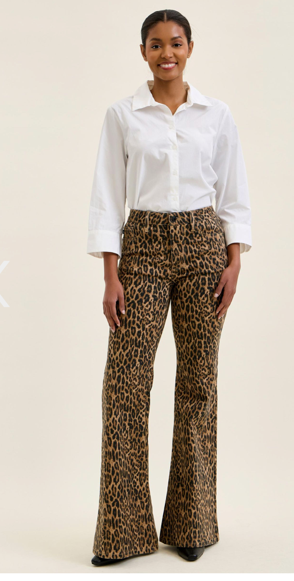 judy blue dress pants LEOPARD 881180 JEANS online 07.31.25 24W Plus Size Department Color:Chantilly White Nala | Black Asymmetric